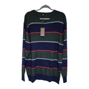 NEW Rails Kent Rugby Stripe Crew Neck Sweater Size XXL